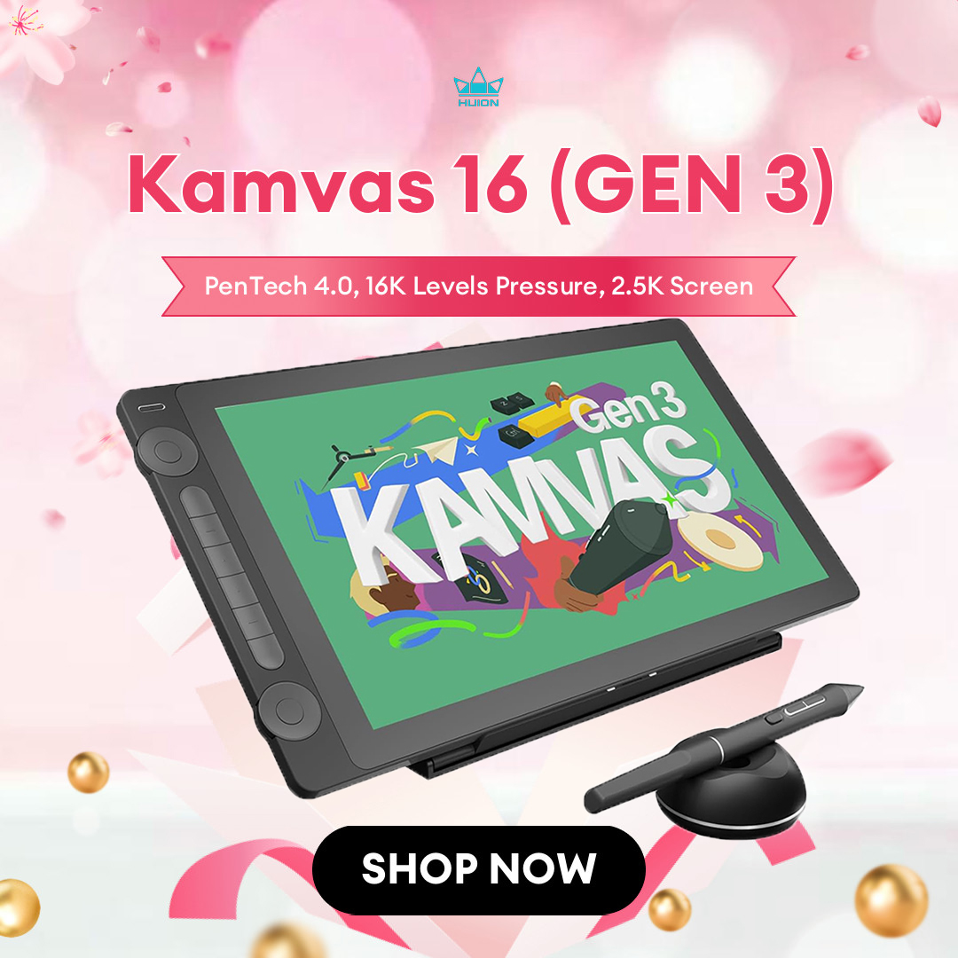 Graphic Tablet Accessories - Huion Kamvas 16 (Gen 3) Graphics