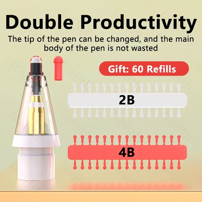 Replacement Pencil Tips 2B For - огляд і ціна Tablet Pencil Accessories
