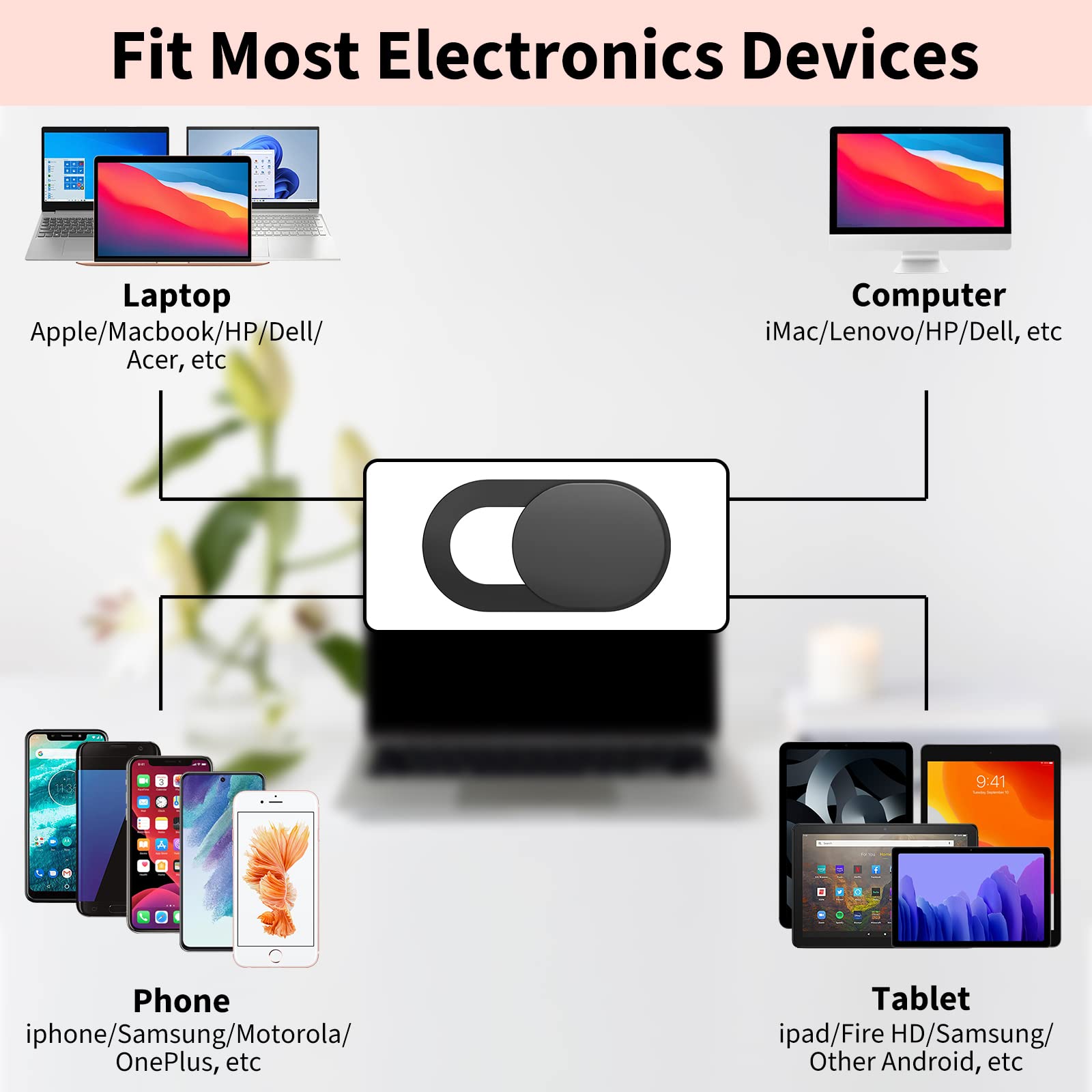 Ultra-Thin Webcam Cover Slide  - огляд і ціна Tablet Cover Accessories