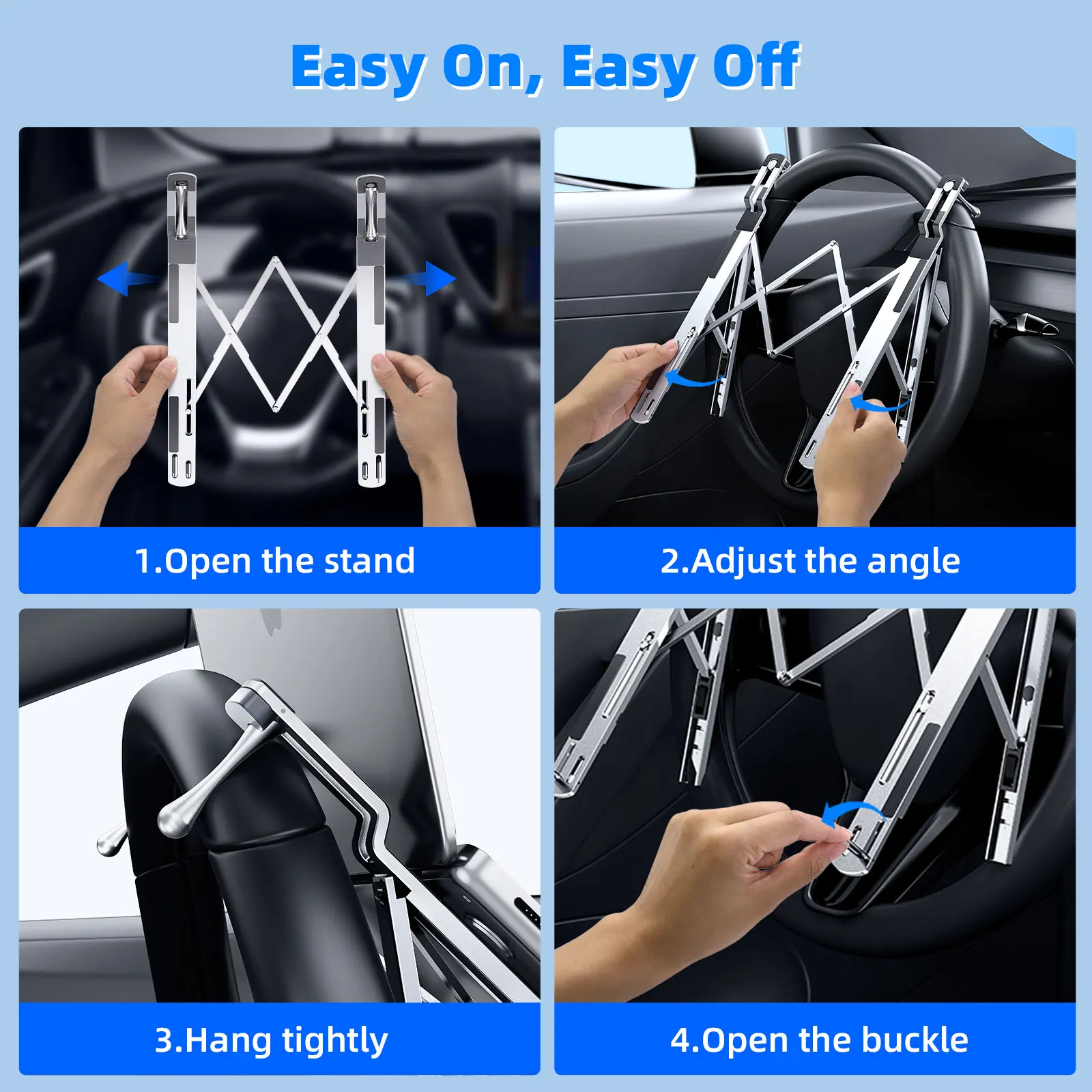 Eary Car Laptop Mount Steering - огляд і ціна Tesla Tablet Accessories