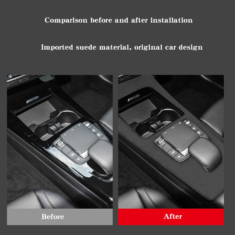 Car Center Console Suede Style - огляд і ціна Tesla Tablet Accessories