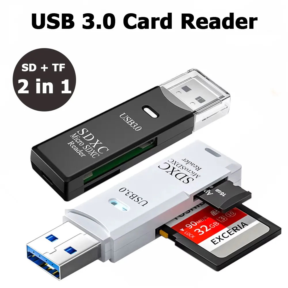 2-in-1 Card Reader USB 3.0/2.0 - огляд і ціна Tablet Reading Accessories