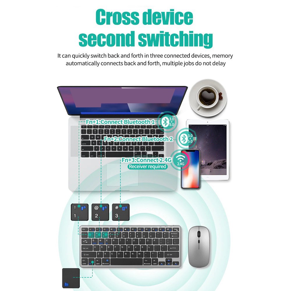 Wireless Keyboard Bluetooth 5. - огляд і ціна Tablet Accessories Choice Store