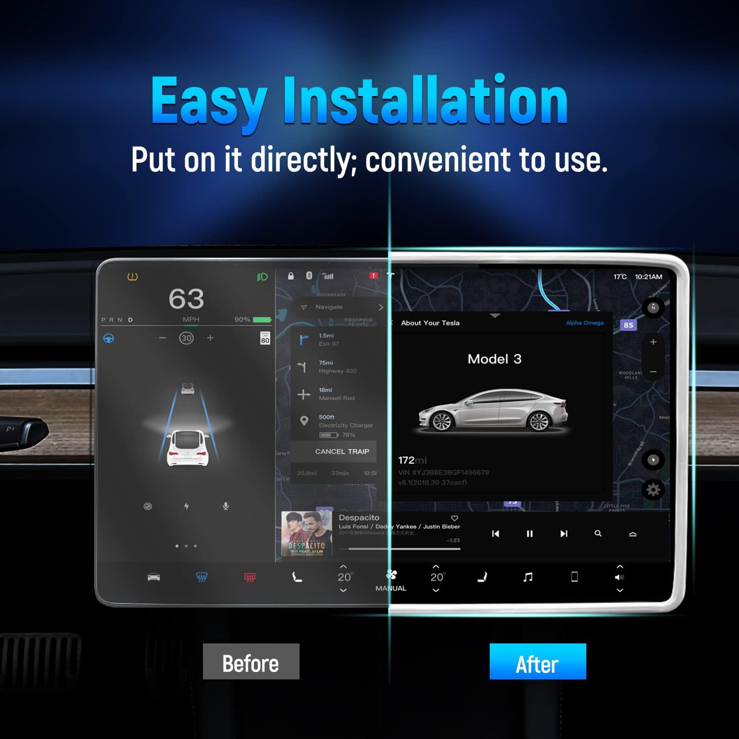 For Tesla Model 3 Y Highland S - огляд і ціна Tesla Tablet Accessories